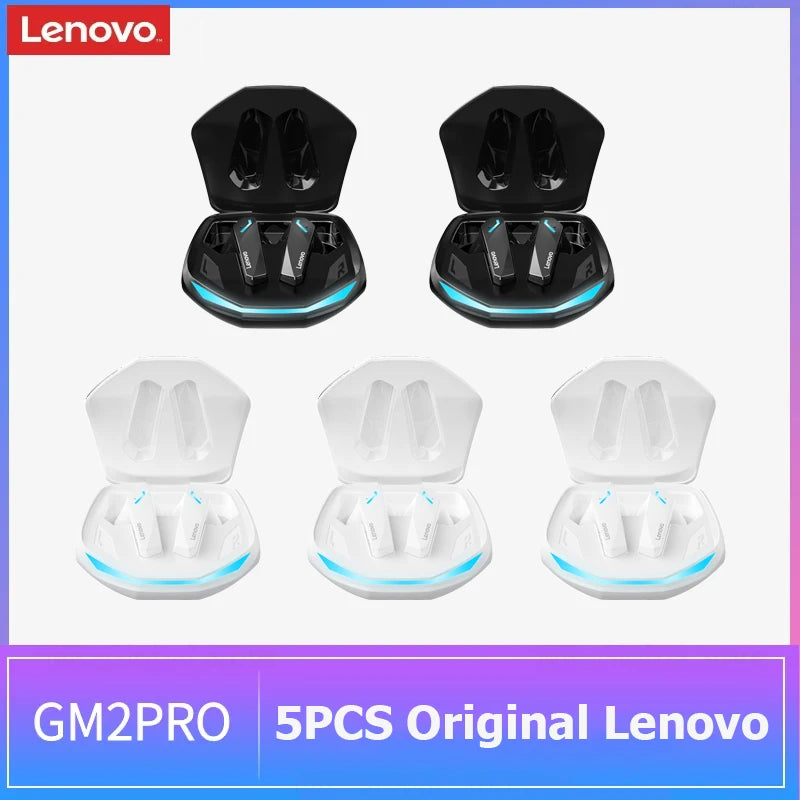 Lenovo GM2 Pro TWS Wireless Gaming Earbuds Bluetooth 5.3 – ENC Noise Cancelling Sport Earphones with Mic, Dual Mode Music & Gaming Headset