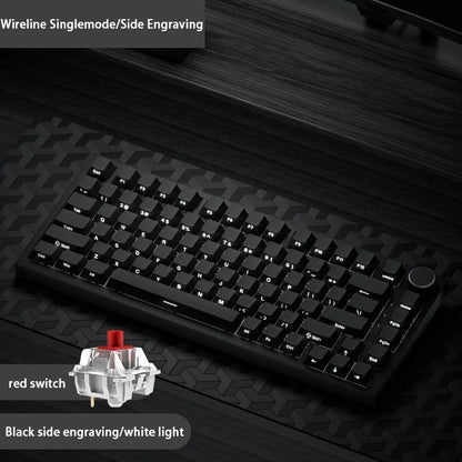 AJAZZ AK820 Wired With Rotary Volume Buttons Hot-Swappable Keys For Office And Home Mechanical Keyboards