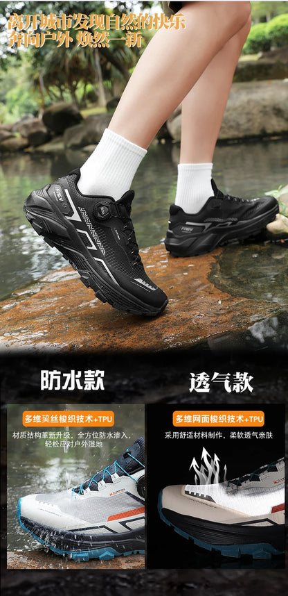 Chaussures de randonnée élégantes pour homme : baskets de trekking résistantes avec doublure moelleuse et chaude pour l'hiver – Chaussures pour homme
