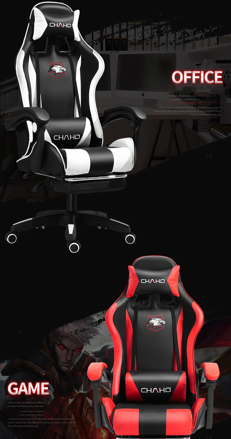 2025 New computer chair Green gaming chair PU leather office swivel chair lift bedroom furniture fashion sillas gamer chair