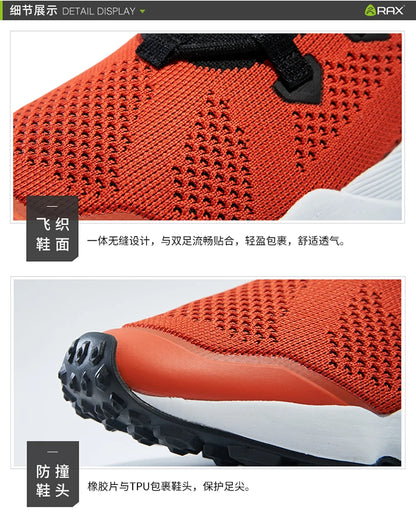 RAX Sapatos de caminhada respiráveis para homem, leves, para caminhadas, trekking e travessias de água, ténis desportivos, ténis de exterior para homem