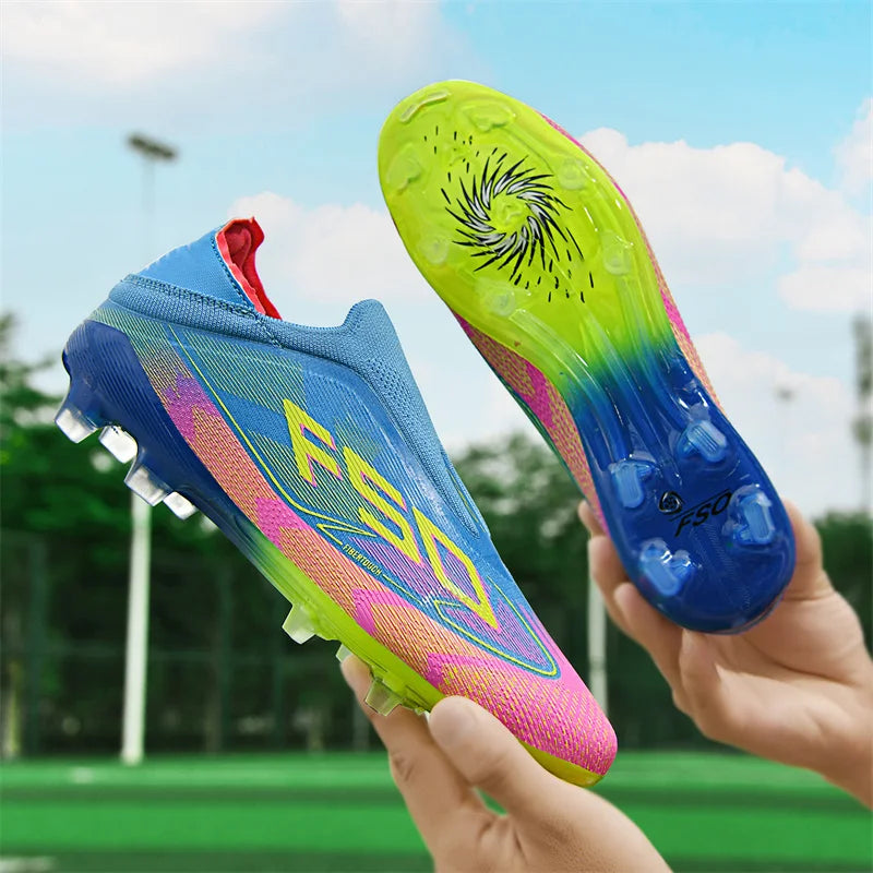 Herren-Fußballschuhe New Society für Rasen, atmungsaktive ultraleichte Outdoor-Sportschuhe für Erwachsene, Fußball-Sneaker für Herren