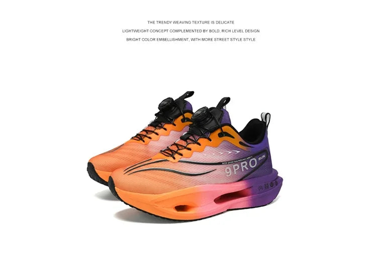 New men's and women's running shoes breathable racing sports shoes carbon cushioning lightweight men's jogging training shoes