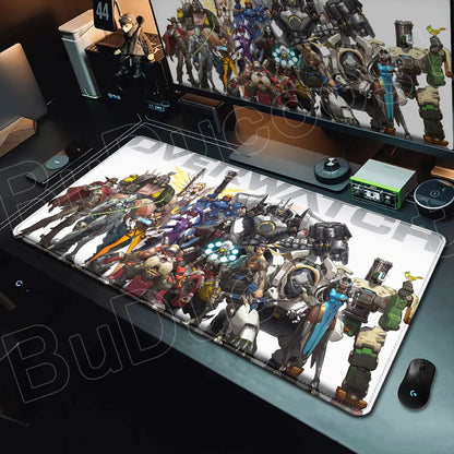 Overwatch Gaming Anime Girl Large XXL Mouse Pad HD Printing Computer Keyboard Mats Laptop Office Rubber Soft Desk Rug 900x400 MM