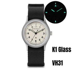 Militado ML14 Quartz Watch VH31 Movement Bubble Sapphire Crystal Vintage Watch 100m Waterproof BGW9 C3 Luminous Watch