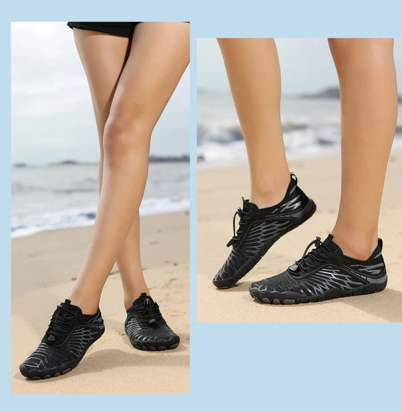 Large Size Wading Shoes Men's Women's Outdoor Barefoot Beach Shoes Breathable Swimming Fitness Shoes Unisex Water Sports Shoes