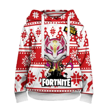 Fortnite Herren-Hoodie, modisches Sweatshirt mit 3D-Print, Battle-Game-Hoodies für Jungen und Mädchen, Hip-Hop, Herren, Freizeit-Oberbekleidung