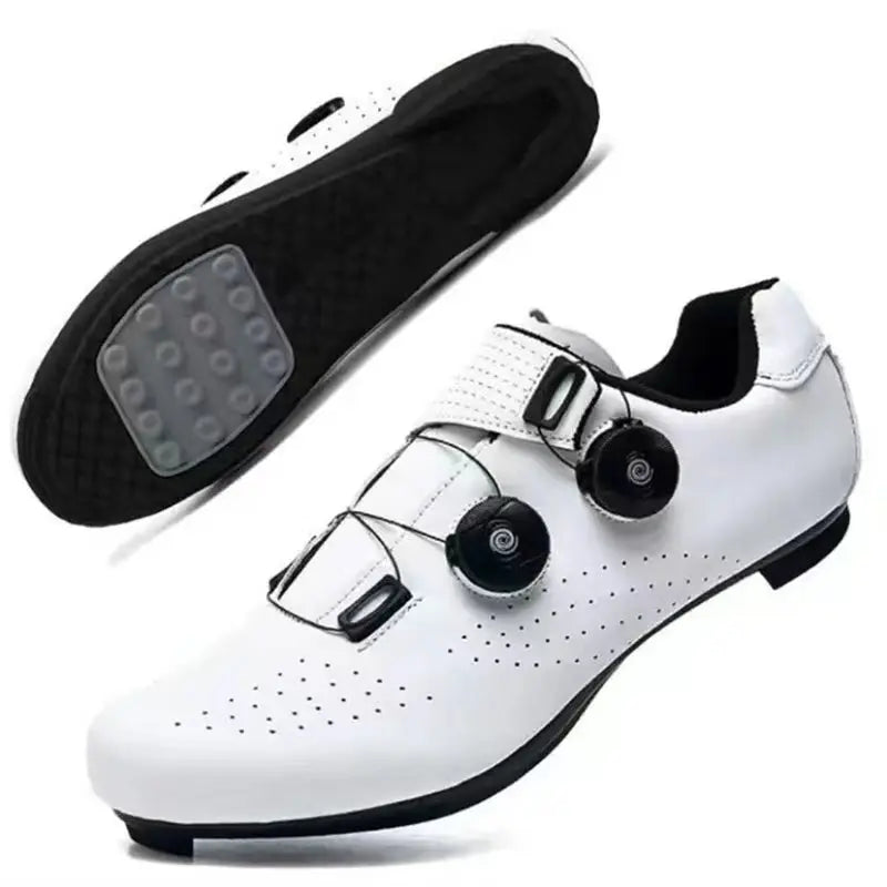 Chaussures de cyclisme pour homme : chaussures de course sur route à fixation automatique, chaussures de sport, chaussures d'entraînement sans crampons ; chaussures de cyclisme pour femme avec crampons SPD