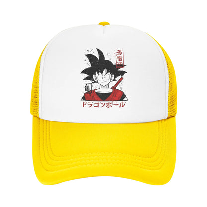 Japanese Goku Dragon Ball Z Mesh Baseball Cap Unisex Fashion Sun Hats  Hats Snapback Caps Fishing Hat Winter Trucker Caps