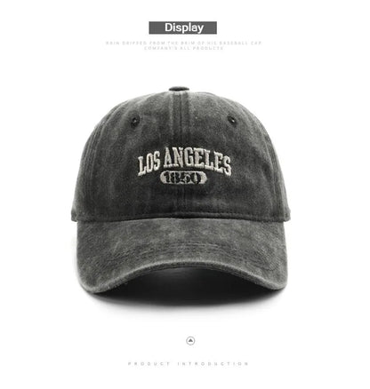 Fashion Casual Baseball Cap for Women Men Cotton Soft Top Hats Unisex Los Angeles Embroidery Snapback Hat Hiking Sunscreen Caps