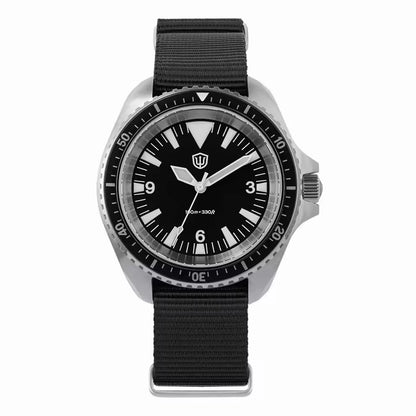 Orologio di lusso da uomo Watchdives WD1980 V3 con movimento al quarzo VH31 Sweep Seconds, vetro zaffiro con rivestimento AR e impermeabilità 10Bar