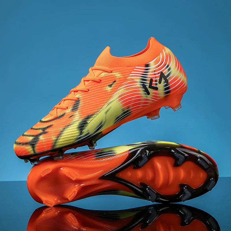 New Men Soccer Shoes Hot-selling Sneakers Grass Cleats High-quality Football Boots Non-Slip Boys Match Outdoor High-top Light