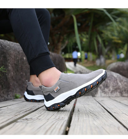 Sapatos desportivos casuais para homem, para caminhadas ao ar livre, acampamento, corrida leve e jogging, mocassins antiderrapantes, sapatos de caminhada, tamanhos grandes 38-50