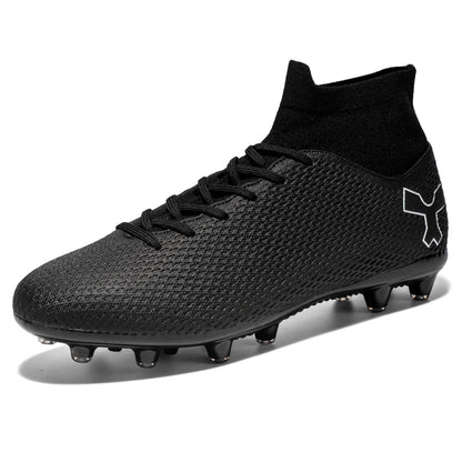 New Unisex Long Spike Football Boots Men Broken Nail Soccer Shoes AG/TF Training Soccer Cleats Sneakers Non-Slip Ankle Shoes