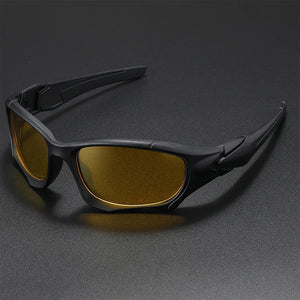 Outdoor Sports Polarized Sunglasses Men Curve Cutting Frame Stress-Resistant Lens Shield Sun Glasses Wome