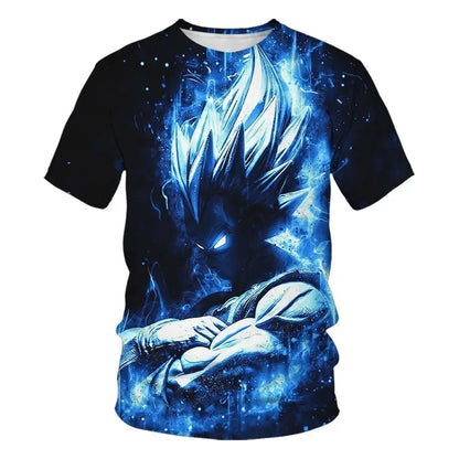 Herre-T-shirts Dragon Ball Z-T-shirt Drengetøj Børnetøj Sommer T-shirts med korte ærmer Børnetøj med tegneseriefigurer T-shirts til baby-drenge