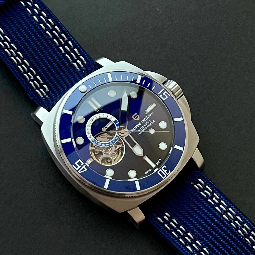 PD1736 PAGANI DESIGN 2025 Men Automatic Mechanical Watches Casual Fashion Sapphire Stainless Steel Diving TMI NH39 Reloj Hombre