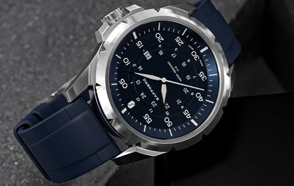 Montre pour homme SAPPHERO – Montre à quartz de luxe, étanche jusqu'à 50 m, équipée d'un mécanisme importé et d'un boîtier en acier inoxydable – Une idée cadeau idéale pour homme.