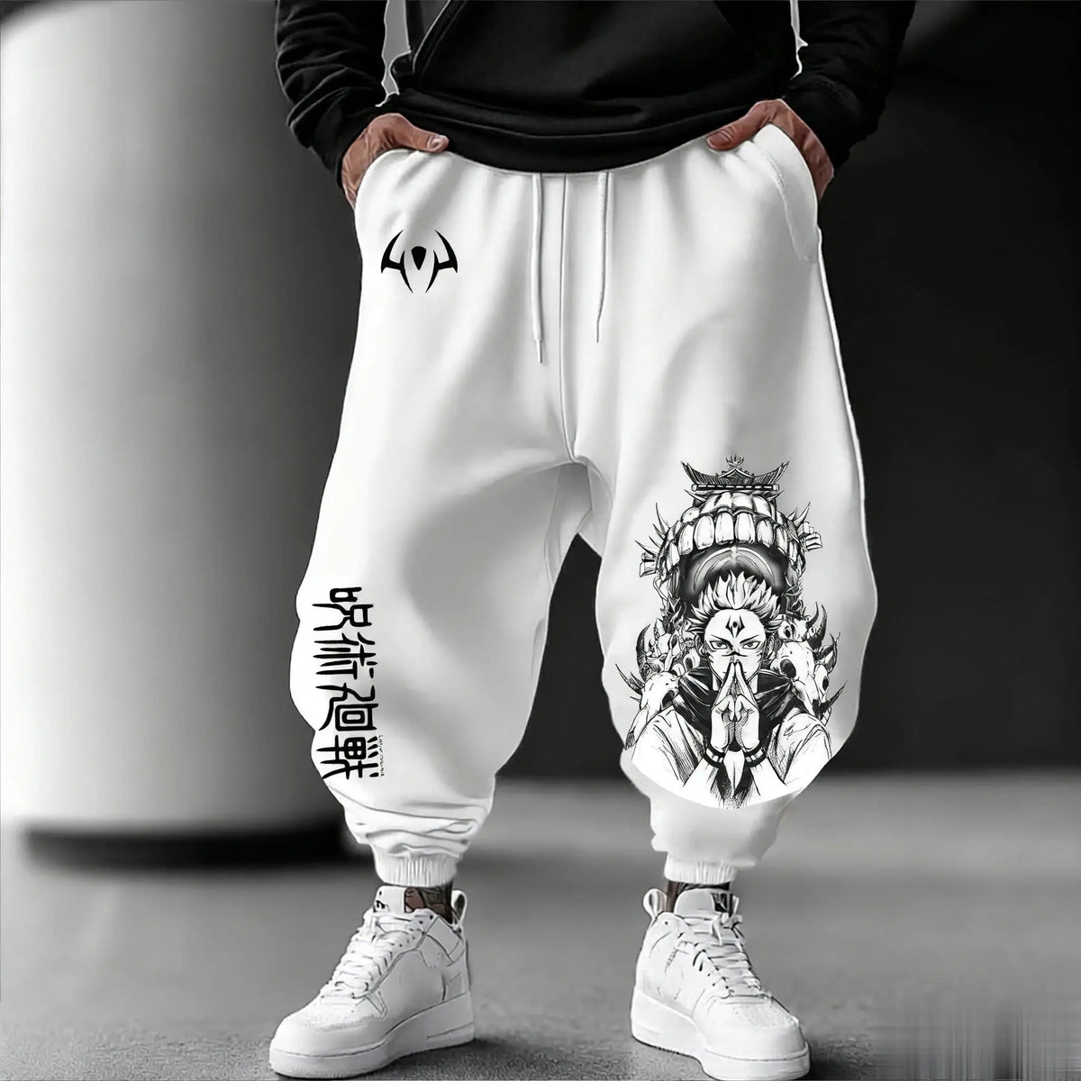 Jujutsu Kaisen Herren-Jogginghose, lockere Freizeit-Jogginghose, japanischer Anime-Print, Streetwear, Grafik-Hip-Hop-Hose, Y2K-Kleidung