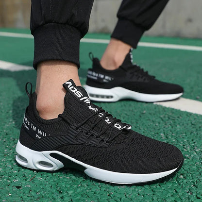 Letnie buty męskie Siateczkowe buty sportowe na co dzień Buty wiosenno-letnie Tenisówki Lekkie buty do chodzenia Czarne trampki Produkt cieszący się dużą popularnością
