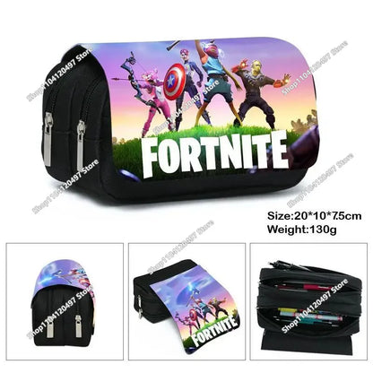 Fortnited Student Pencilcase Large Capacity Pencil Case Kids Toys Pen Bag School Supplies Stationery Pouch Boys Game Gifts