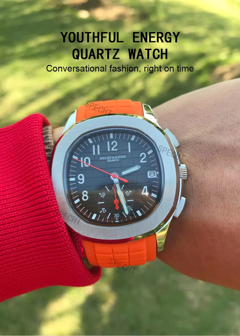 2026 High Quality Men's Watches Luxury Brand Japan VD53 Chronograph Sports Classic 5167 Quartz Watch Stainless Steel Waterproof
