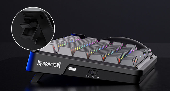 Redragon K724 PRO Wireless Gasket Gaming Hot-Swap South-Facing RGB Socket, Gradient PBT Keycaps Keyboard